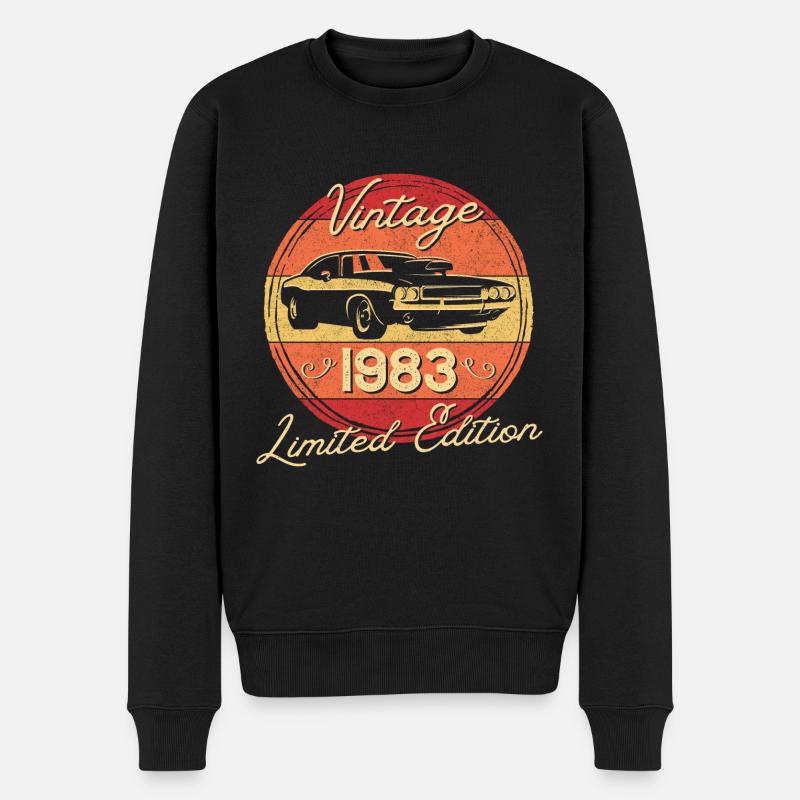 Millésime 1983, édition limitée - Pull Premium bio Homme - noir