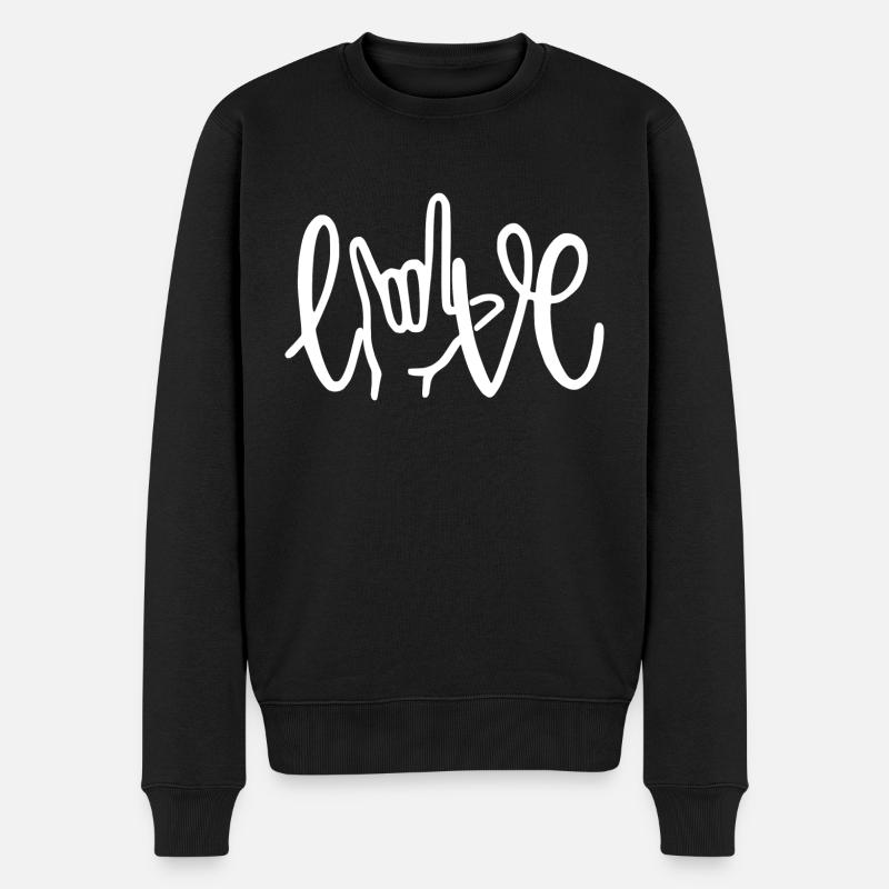 ILY LOVE - Pull Premium bio Homme - noir