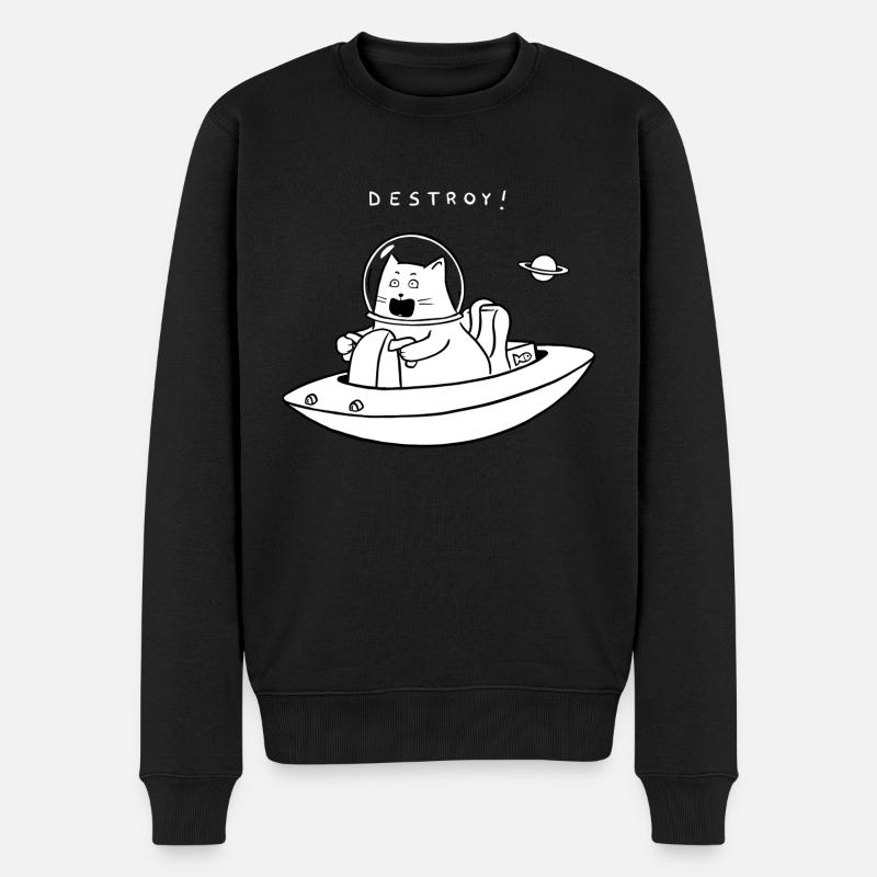 Détruire le chat - Pull Premium bio Homme - noir