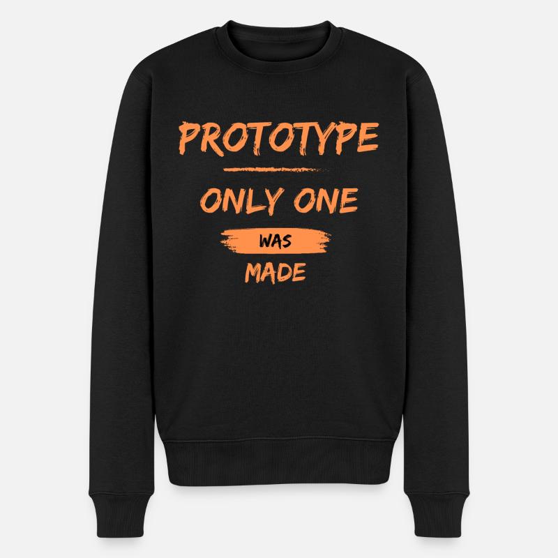 Prototype, only one was made - Männer Premium Bio Pullover - Schwarz