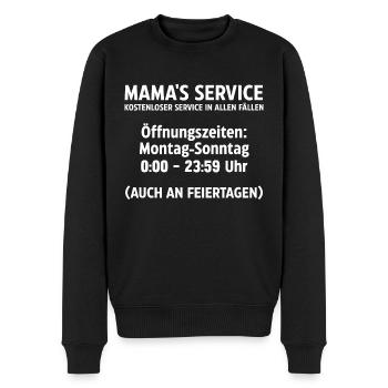 Mutter Muttertag Mama - Männer Premium Bio Pullover - Schwarz - Vorne - Nico (187cm)