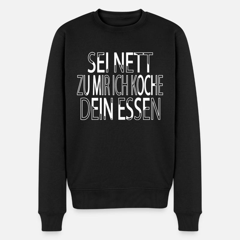 grillen geburtstagsgeschenk geek geschenkidee - Männer Premium Bio Pullover - Schwarz