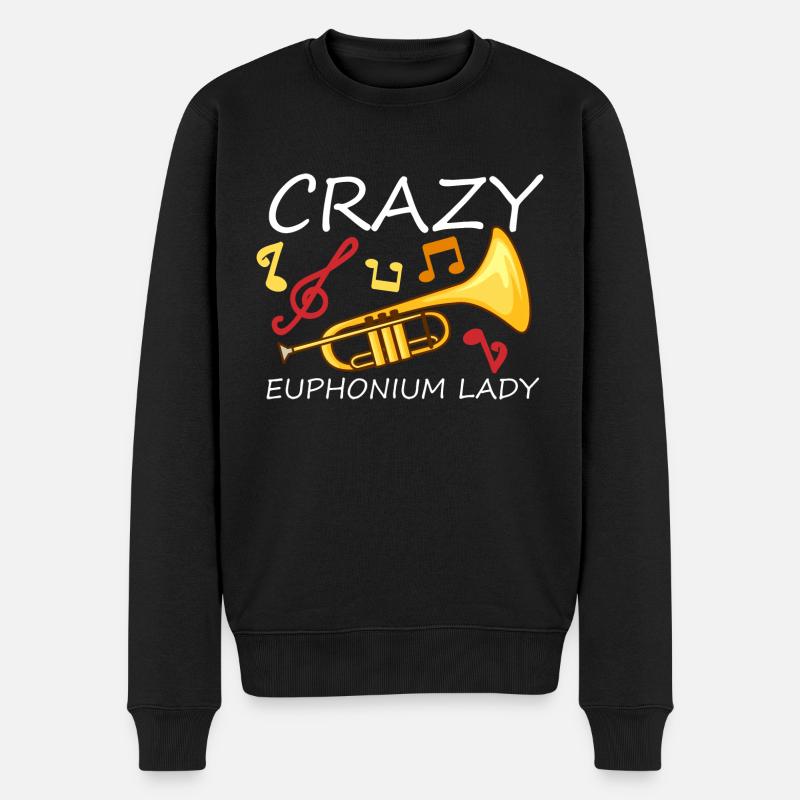 Crazy Euphonium Lady - Pull Premium bio Homme - noir