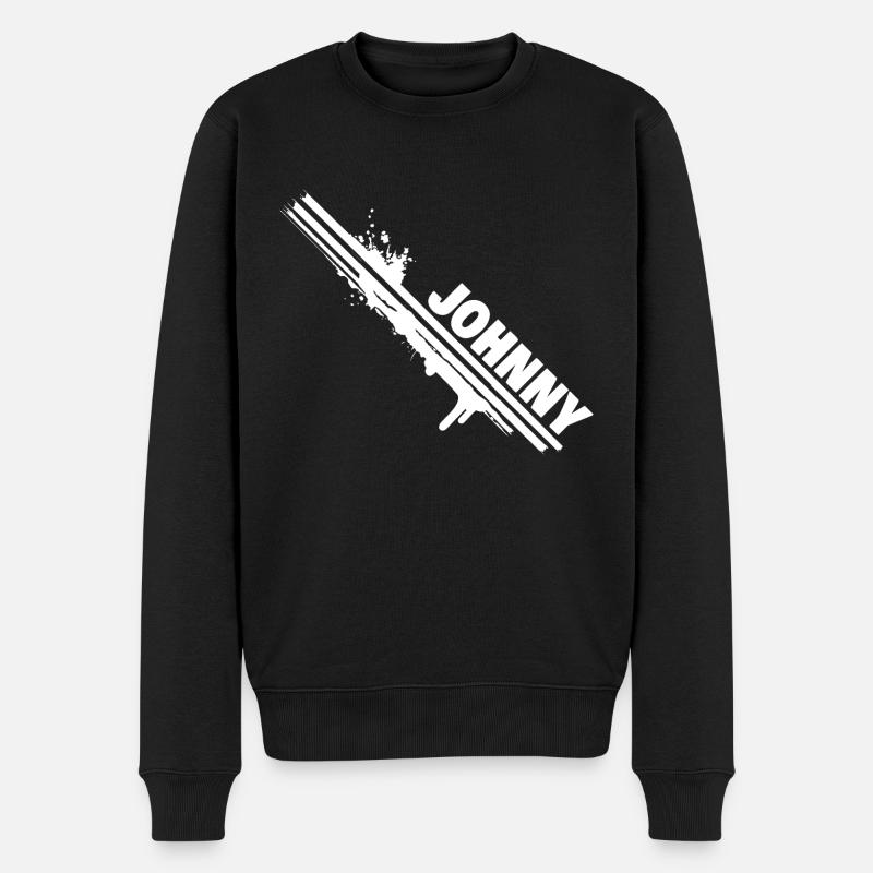 Cadeau pour Johnny - Pull Premium bio Homme - noir