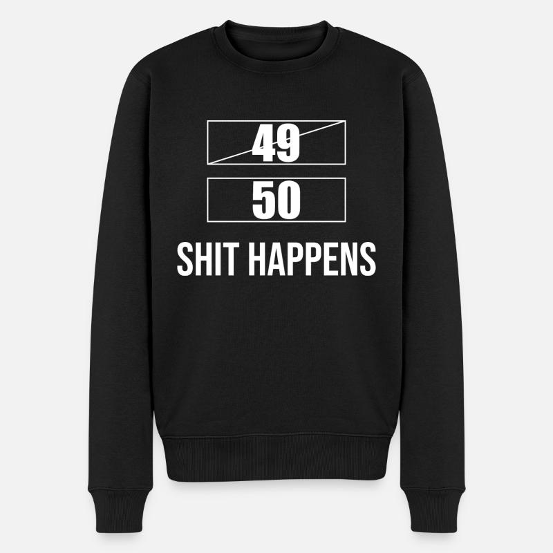 Merde arrive Lustiger Spruch - Pull Premium bio Homme - noir