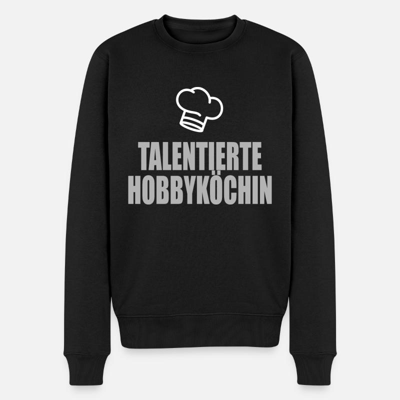 talentierter Hobbykoch - Männer Premium Bio Pullover - Schwarz