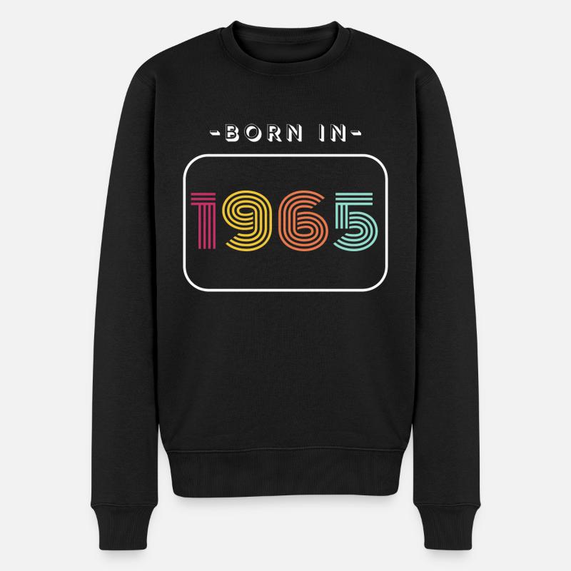 1965 - Männer Premium Bio Pullover - Schwarz