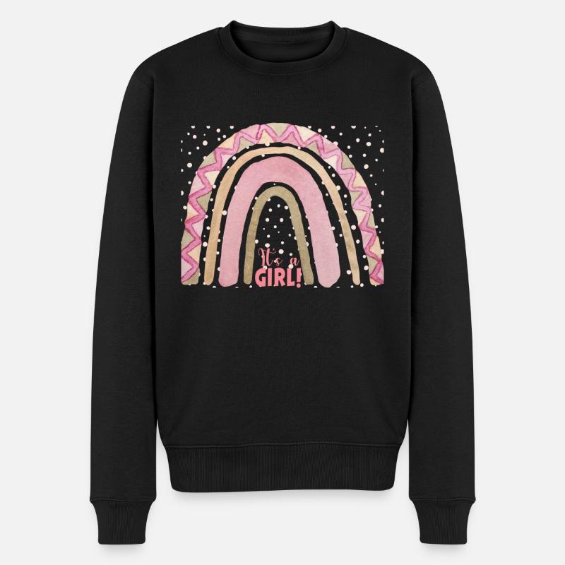 It's a girl - Männer Premium Bio Pullover - Schwarz