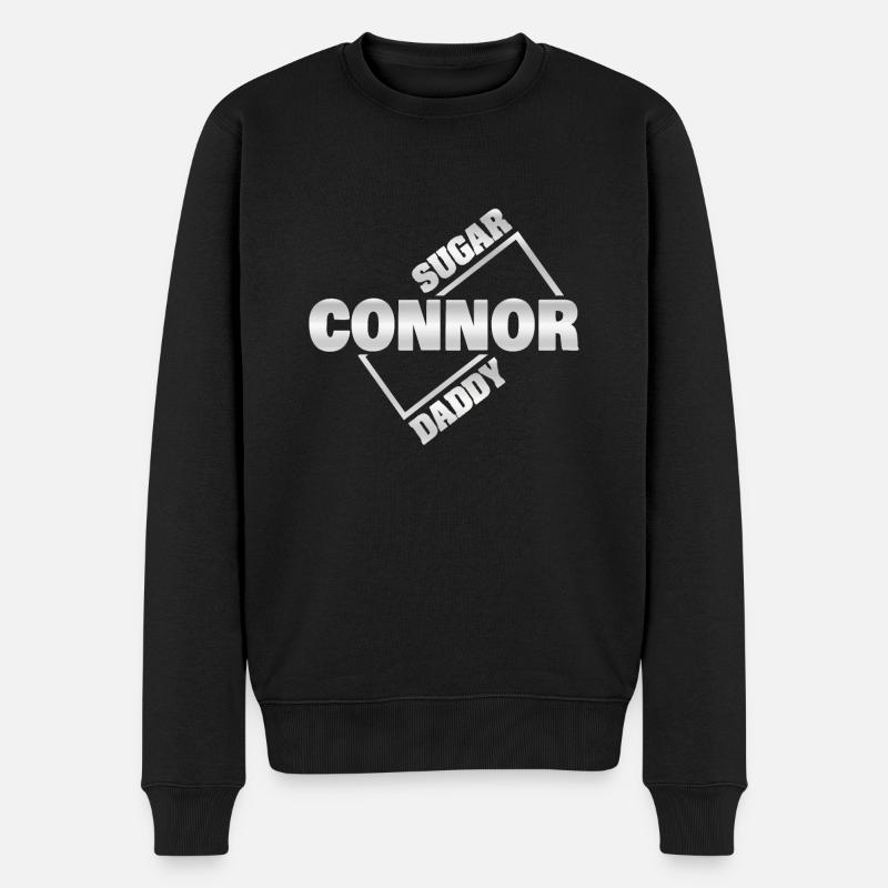 Sugardaddy Connor - Männer Premium Bio Pullover - Schwarz