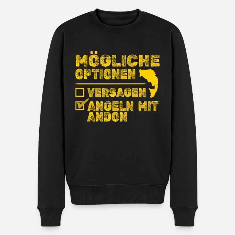Andon als Andon - Männer Premium Bio Pullover - Schwarz