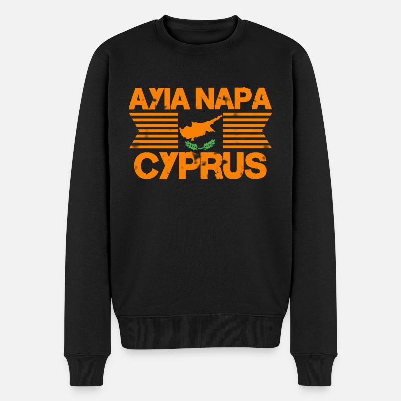 Chypre - Drapeau de Chypre - Pull Premium bio Homme - noir