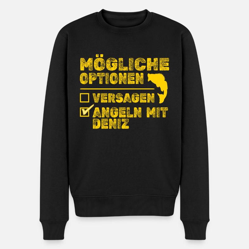 Deniz Deniz - Männer Premium Bio Pullover - Schwarz