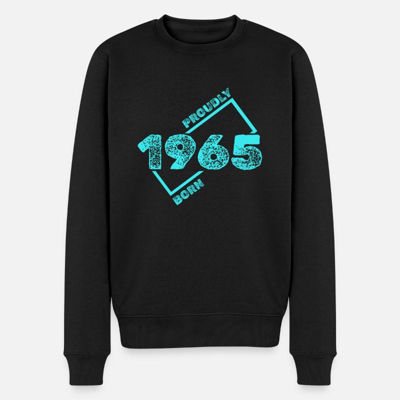1965 1965 - Männer Premium Bio Pullover - Schwarz
