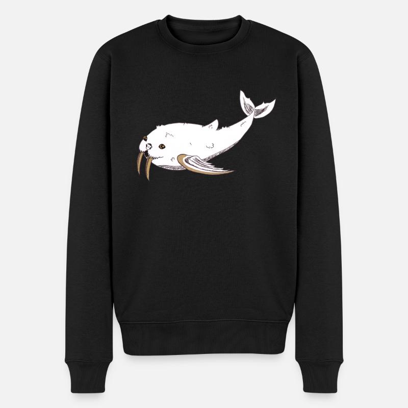 Morleine - Männer Premium Bio Pullover - Schwarz