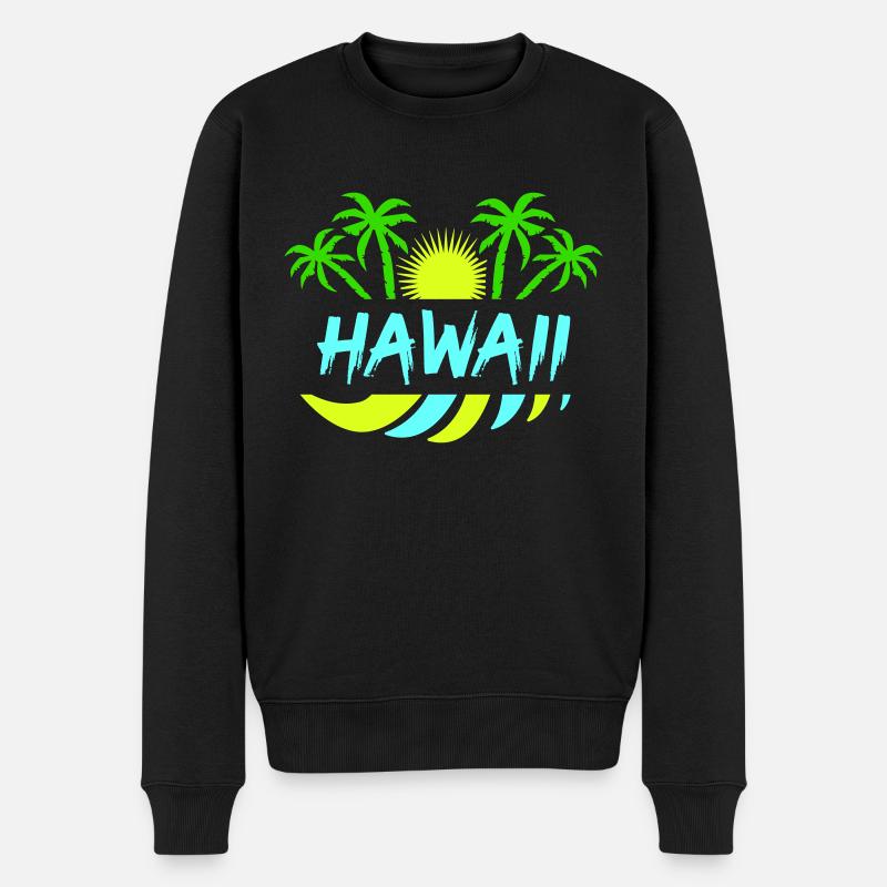 Hawaï - Pull Premium bio Homme - noir