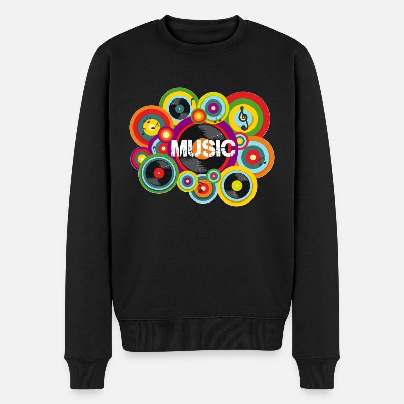 MUSIQUE - Pull Premium bio Homme - noir