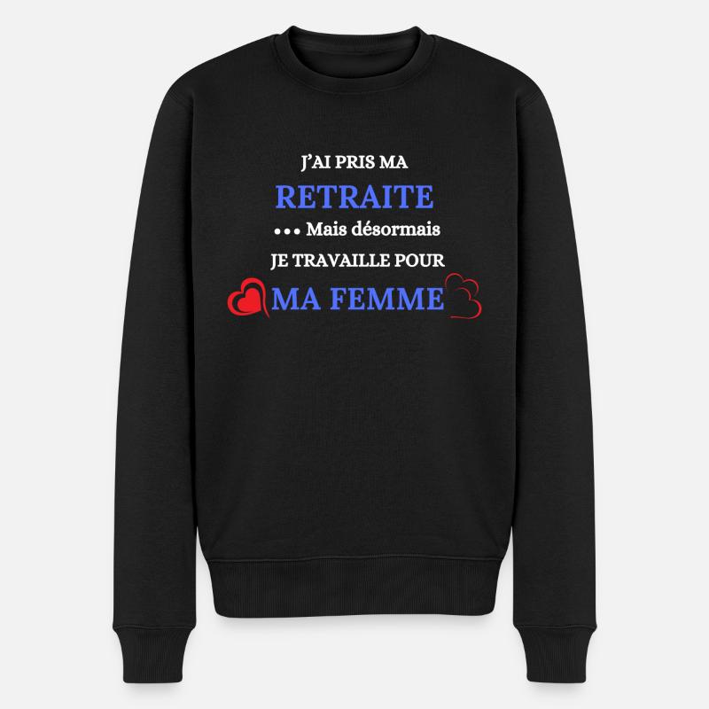 J'ai pris ma retraite - Pull Premium bio Homme - noir
