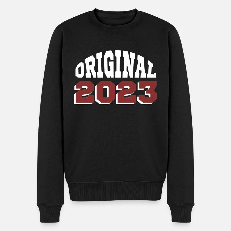 Ursprünglich: 2023 - Männer Premium Bio Pullover - Schwarz