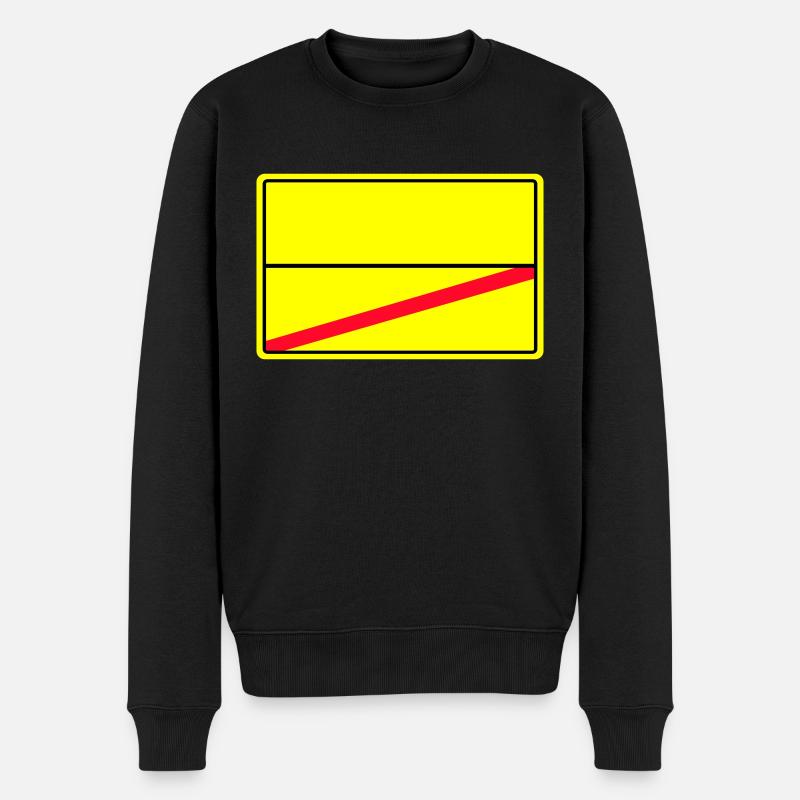 signe de nom de lieu - Pull Premium bio Homme - noir