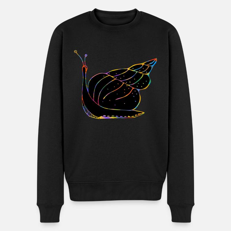 Escargot - Pull Premium bio Homme - noir