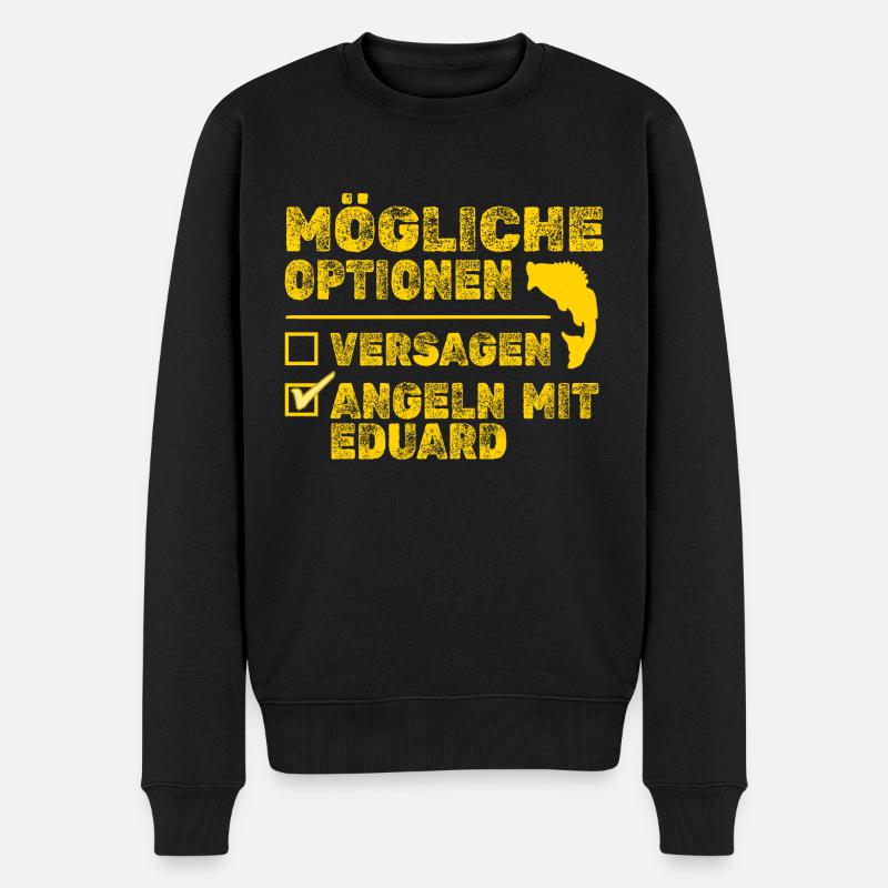 Eduard - Männer Premium Bio Pullover - Schwarz