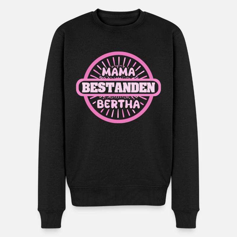 Bertha comme prénom - Pull Premium bio Homme - noir
