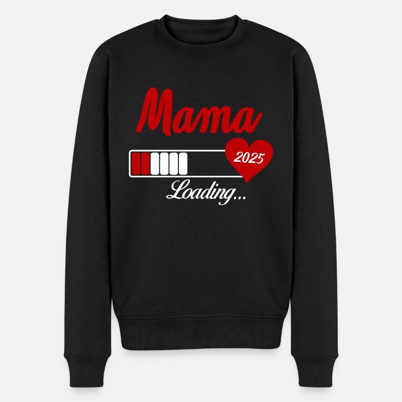 Mama Loading 2025 - Männer Premium Bio Pullover - Schwarz
