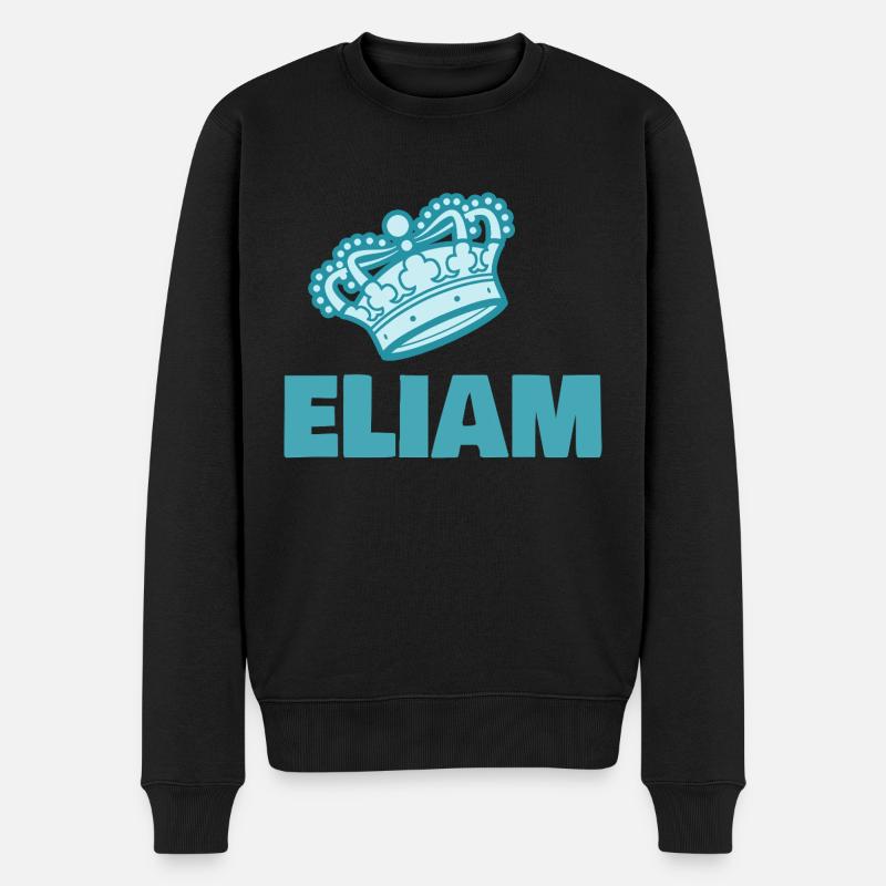 Prénom Eliam - Pull Premium bio Homme - noir