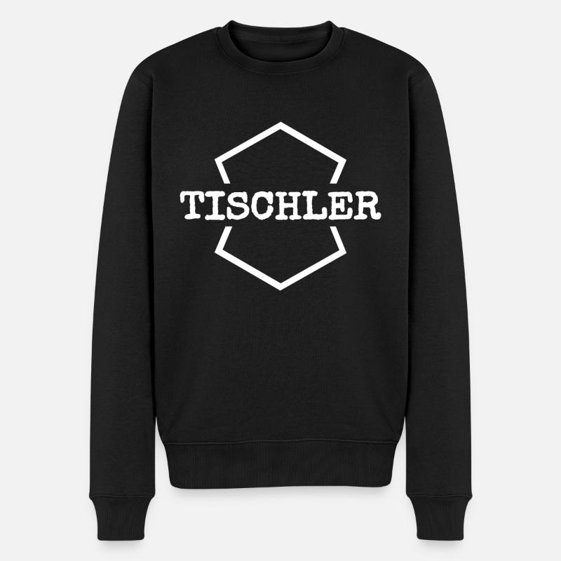 Arbeit Tischler - Männer Premium Bio Pullover - Schwarz
