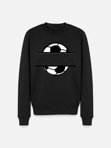Fußball Soccer - Männer Premium Bio Pullover - Schwarz