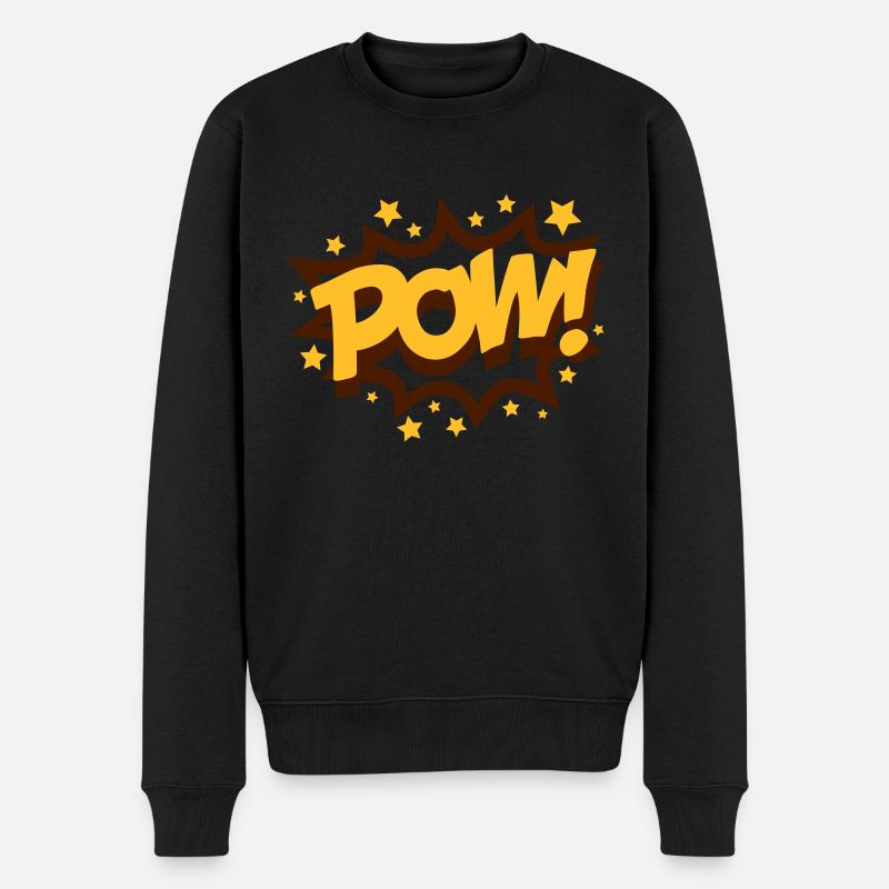 Pow (Explosion) - Pull Premium bio Homme - noir