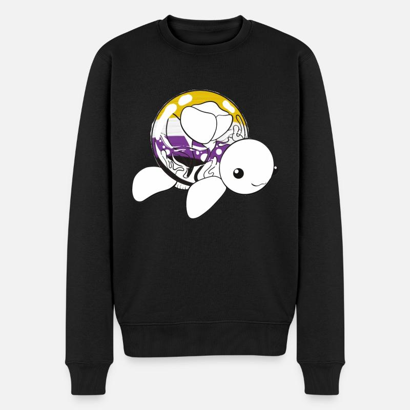 Non binary turtle - Pull Premium bio Homme - noir