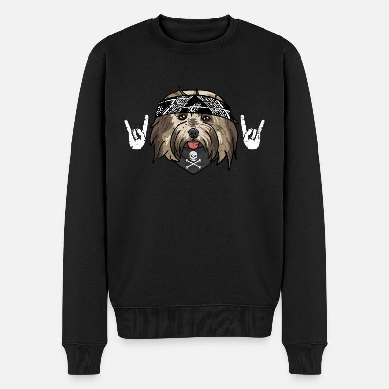 havaneser - Männer Premium Bio Pullover - Schwarz