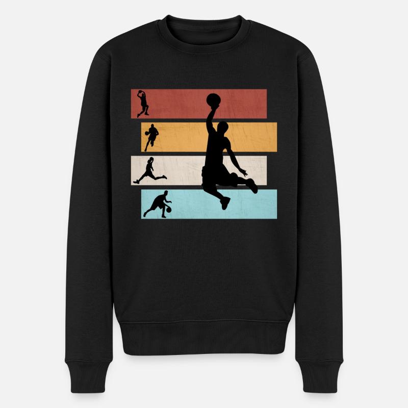 Basketteur | Basket | Cadeau - Pull Premium bio Homme - noir