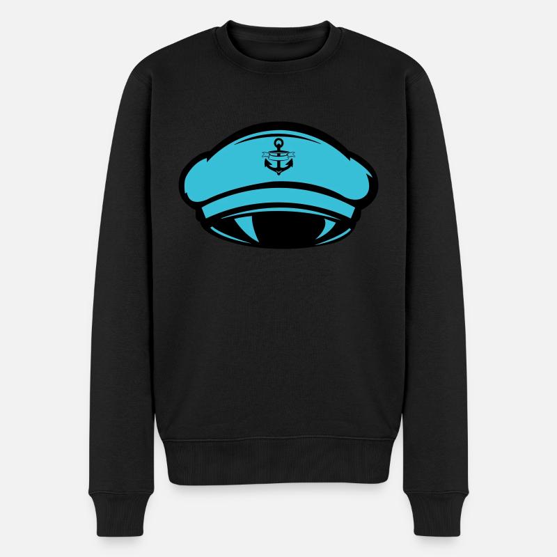 Capitaine de bonnet - Pull Premium bio Homme - noir