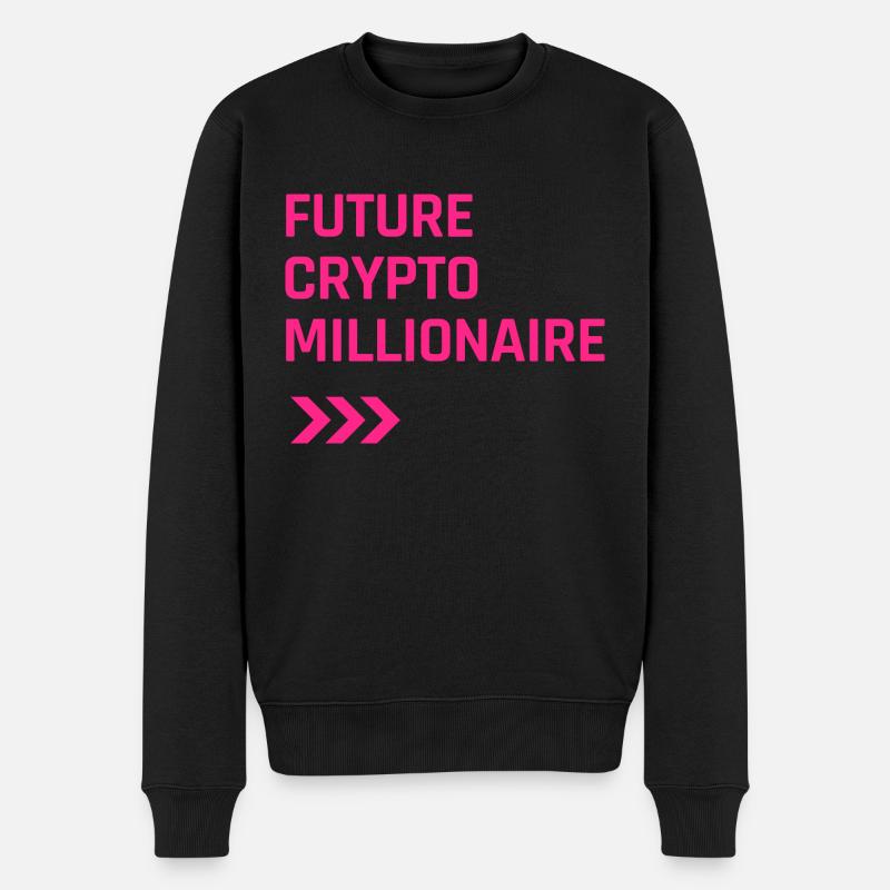 Futur crypto millionnaire - Pull Premium bio Homme - noir