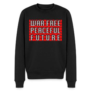 AVENIR PACIFIQUE SANS GUERRE - Pull Premium bio Homme - noir - Devant - Nico (187cm)