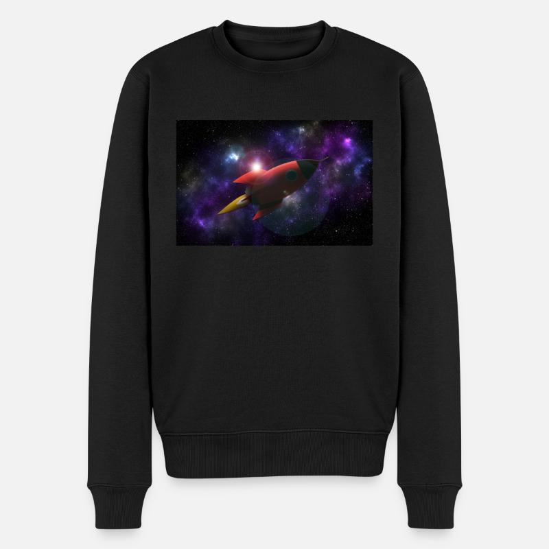 Rockey dans l’espace - Pull Premium bio Homme - noir