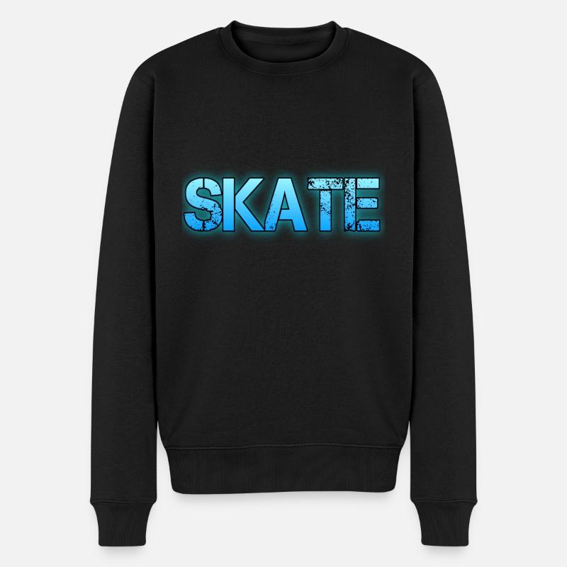 Skate - Männer Premium Bio Pullover - Schwarz