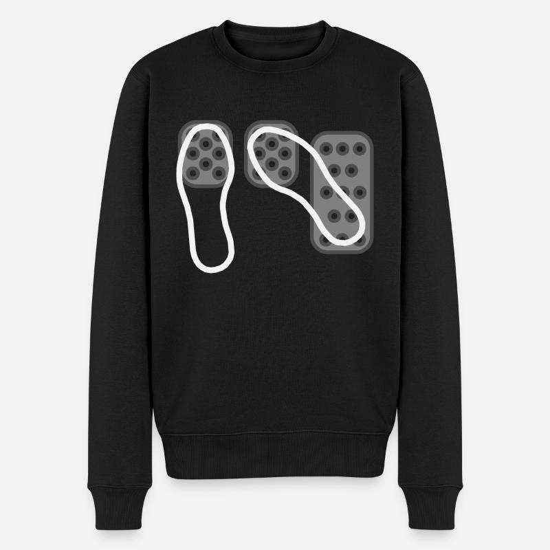 Pedale - Männer Premium Bio Pullover - Schwarz