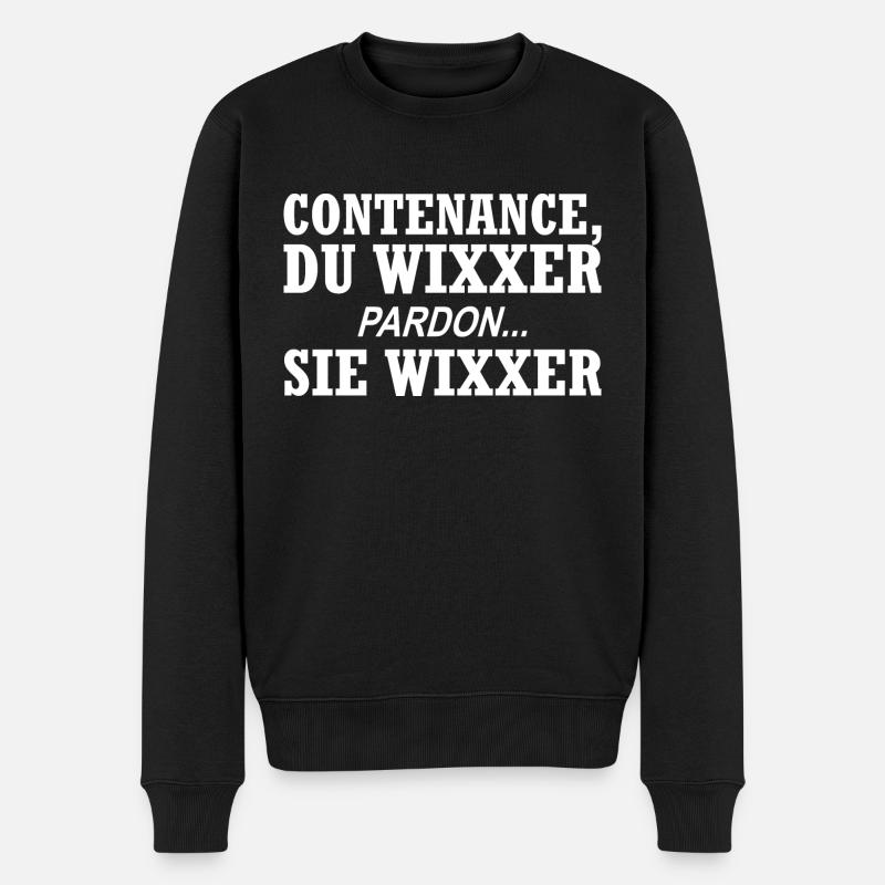 Contenance, Du Wixxer - Männer Premium Bio Pullover - Schwarz