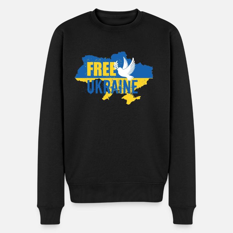 Ukraine libre - Pull Premium bio Homme - noir