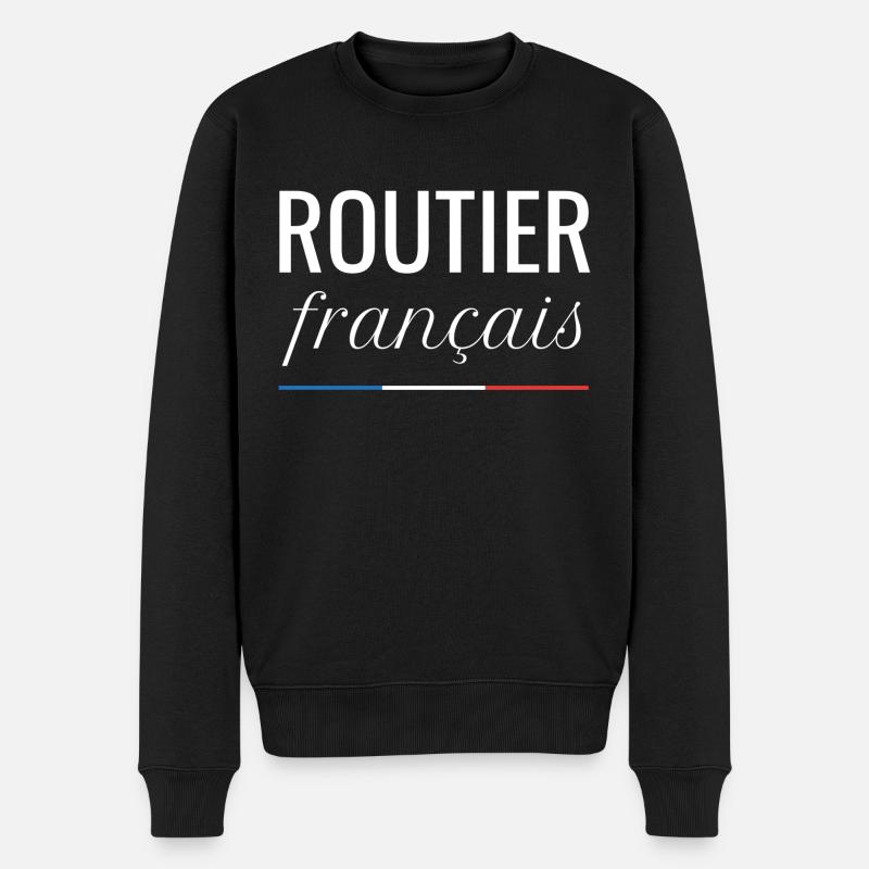 Routier francais - Pull Premium bio Homme - noir