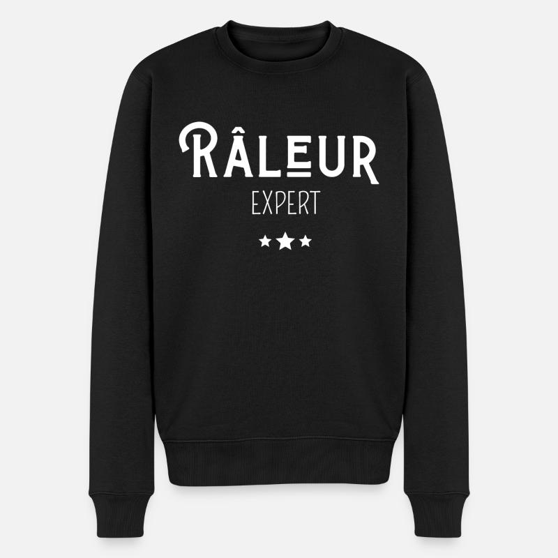 râleur expert - Pull Premium bio Homme - noir