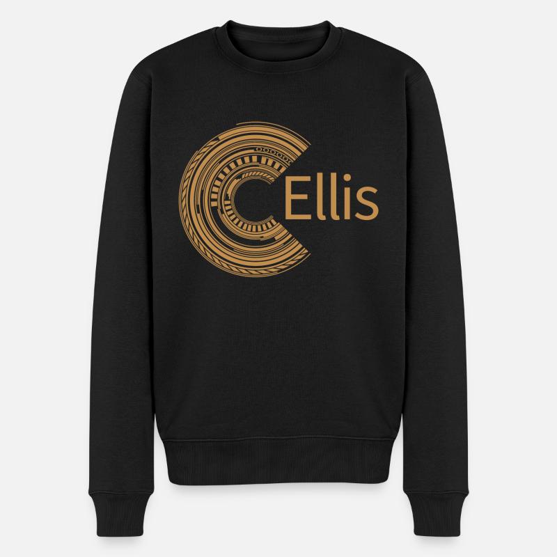 Für Ellis - Männer Premium Bio Pullover - Schwarz