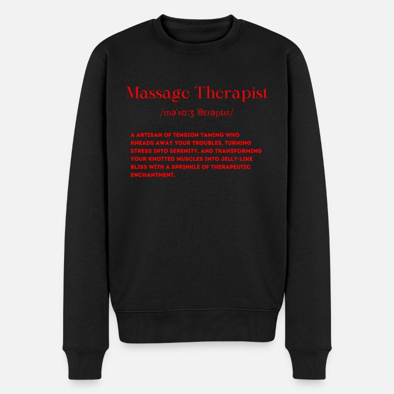 Définition de masseur - Pull Premium bio Homme - noir