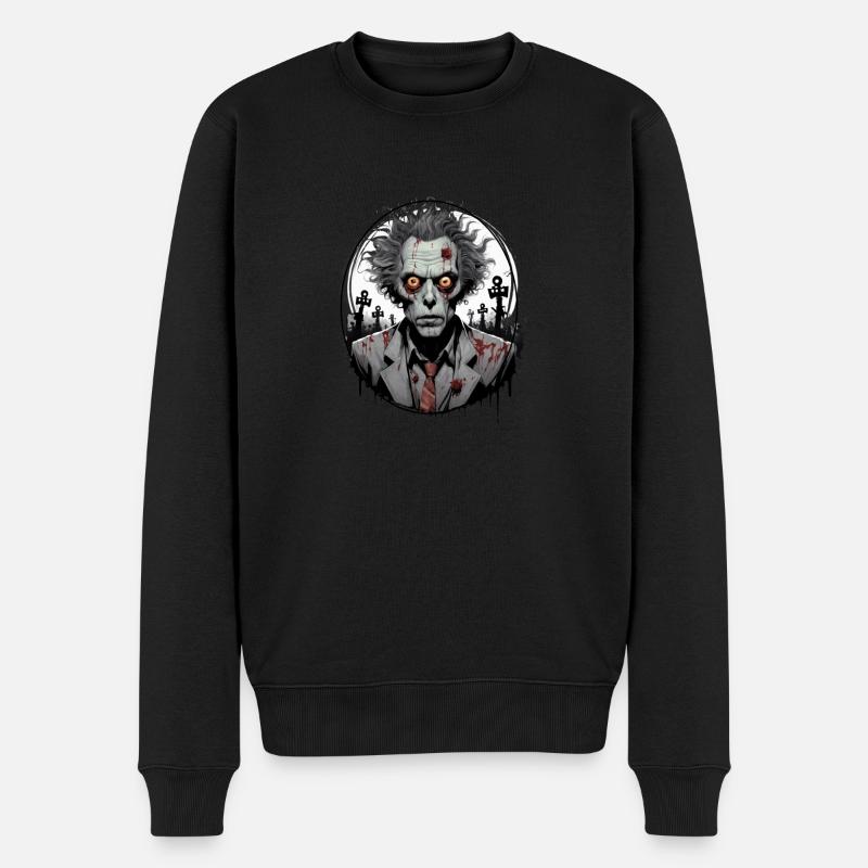 ZOMBIE en costume 1 - Pull Premium bio Homme - noir