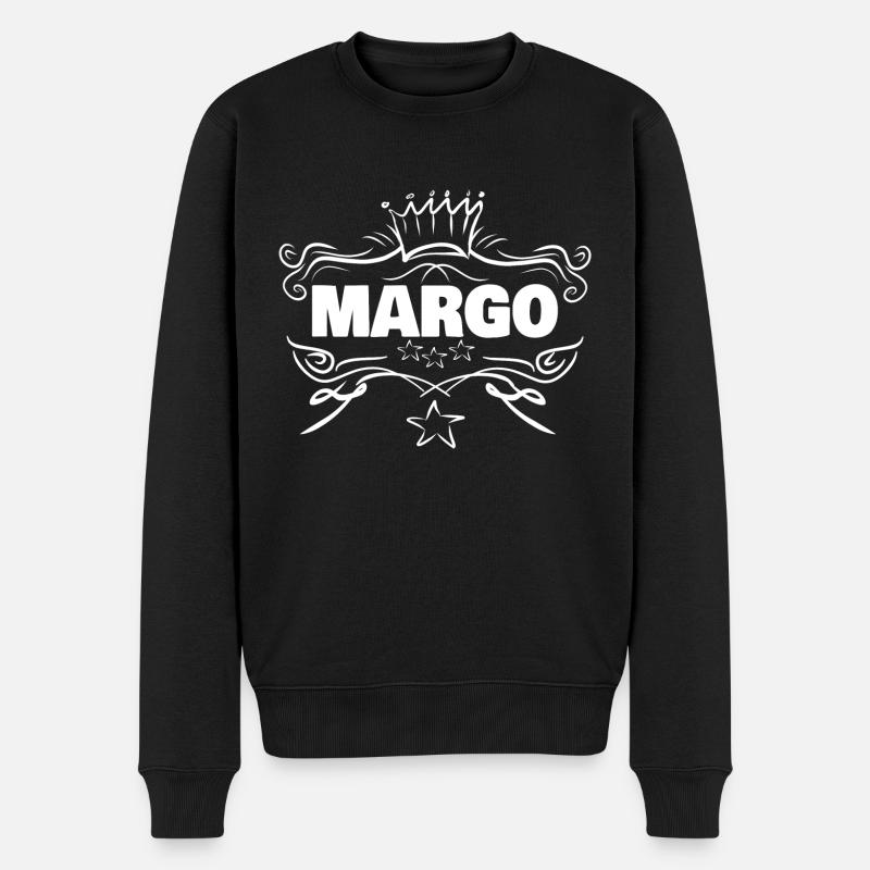 Margo als Baby - Männer Premium Bio Pullover - Schwarz