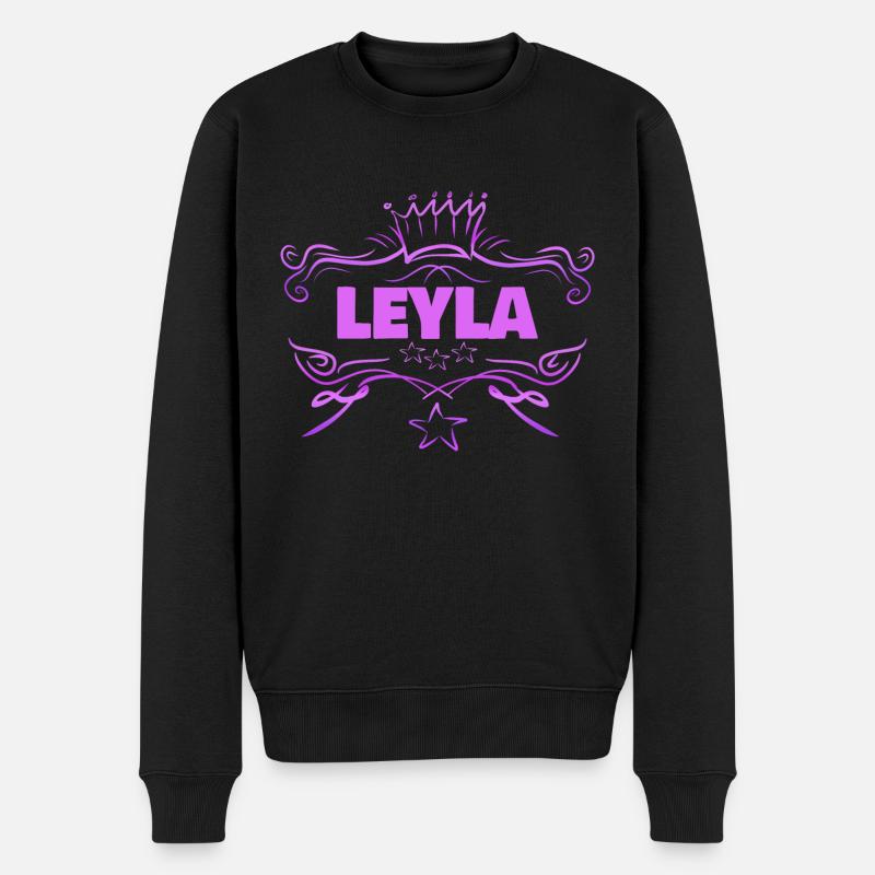 Baby Leyla - Männer Premium Bio Pullover - Schwarz