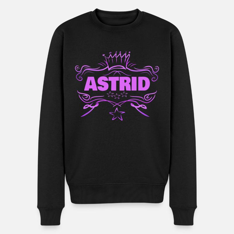 Astrid - Männer Premium Bio Pullover - Schwarz